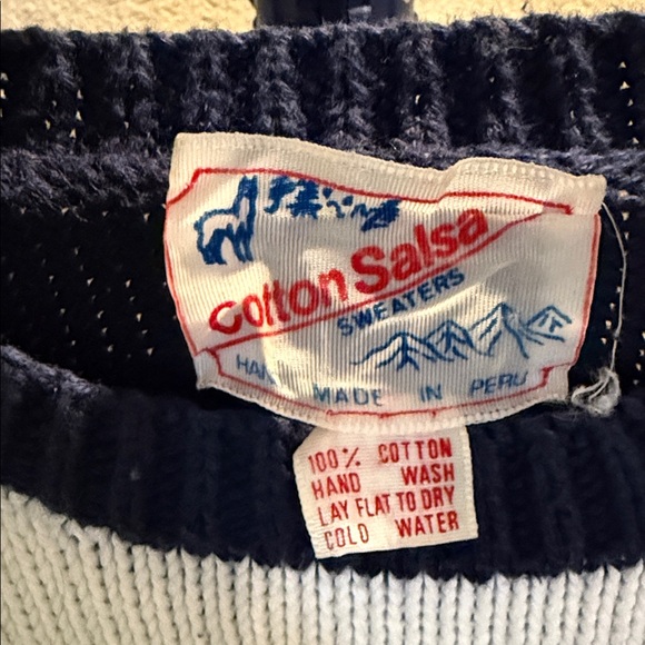 Cotton Salsa Playful Golf Scene Women's Sweater. Size XL - Picture 5 of 7